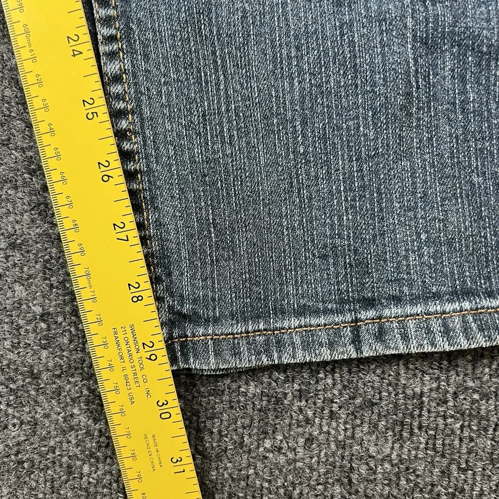 Levi's Denizen 236 Relaxed‎ Straight Jeans Blue Faded Distressed 38x29 READ